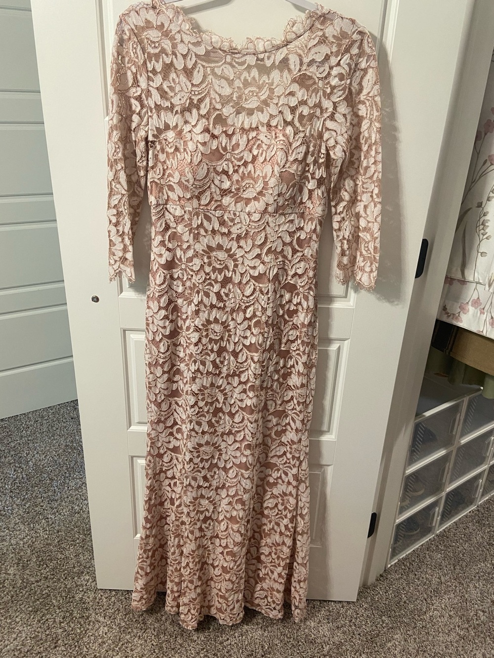 Eliza J mother of bride formal gown